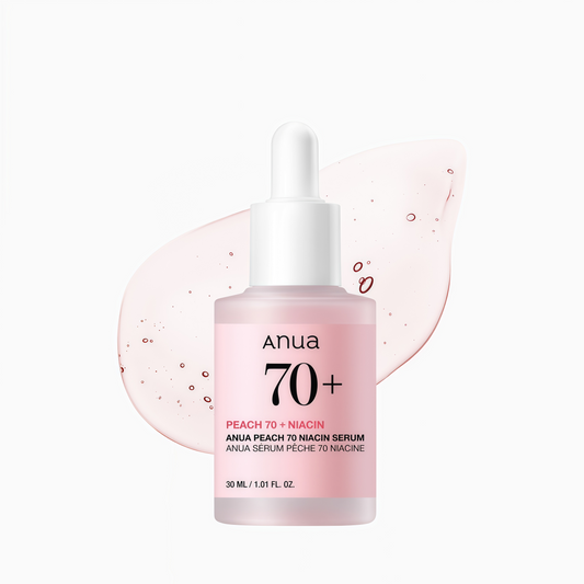 Anua Peach 70 Niacinamide Serum, Daily Glow Serum For Face, Skin Tone & Dullness Care with Vitamin B12, Lightweight, Hydrating For Glass Skin Effect, Korean Skin Care, 1.01 fl.oz
