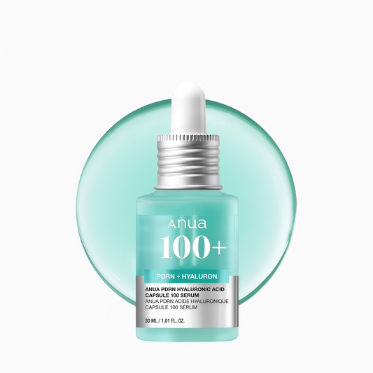Anua PDRN Hyaluronic Acid Capsule 100 Serum, Radiant Face Serum, Salmon DNA, Hyaluronic Acid, Hydration, Moisture Plumping Effect, Lightweight, Glass Skin, Korean Skincare, 1.01 fl. oz