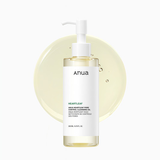 Anua Heartleaf Pore Control Cleansing Oil, Pore Cleanser, Sebum Care, Gentle Melting Oil Cleanser for Face, Safe For All Skin Type, Daily Hydrating Makeup Remover, Korean Skin Care (6.76fl.oz)